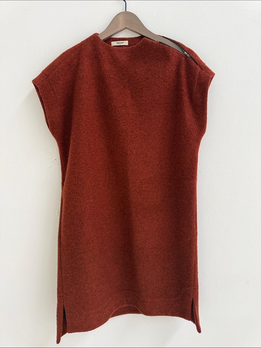 Madewell Sleeveless Tunic in Rust Red